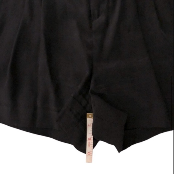 Rag & Bone 100% Silk Shorts Black Women’s Size 12 - Picture 8 of 9